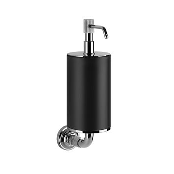 Gessi Venti20 Дозатор для жидкого мыла подвесной, черный, фурнитура хром