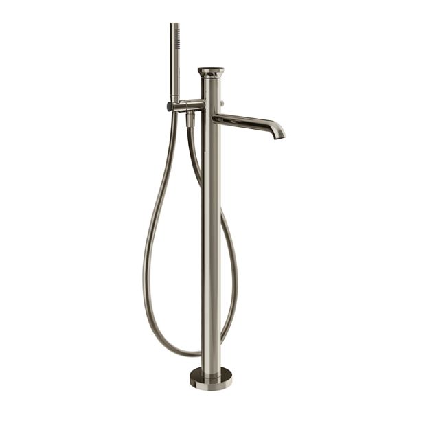 Gessi Origini Смеситель наполньный для ванны, с ручной лейкой, в комплекте вставка., Nickel PVD