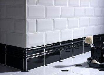 Керамическая плитка Tonalite Diamante Tavella Bianco 7.5x15 Lucida
