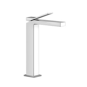 Gessi Rettangolo K Смеситель для раковины на 1 отверстие, излив 128мм, хром