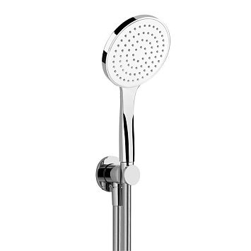 Душевой комплект Gessi Minimali, состоящий из вывода воды на 1/2", держателя, шланга 1,50 м и душе