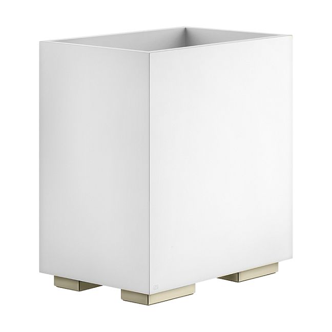 Gessi Rettangolo Корзина для мусора белая, Warm Bronze Br PVD