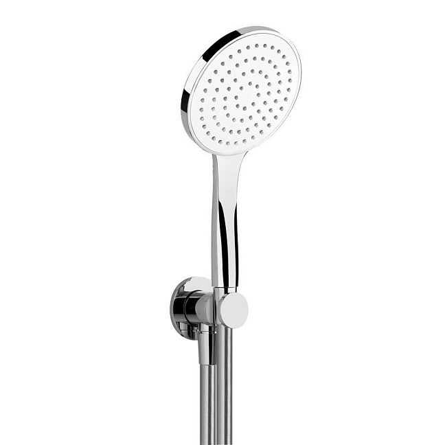 Душевой комплект Gessi Minimali, состоящий из вывода воды на 1/2", держателя, шланга 1,50 м и душе