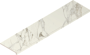 Italon Керамогранитная ступень Charme Deluxe Scalino Ang. DX Arabescato 33х120 Cer