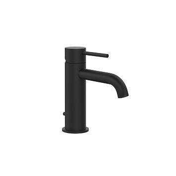 Gessi 316 Смеситель для раковины на 1 отверстие с донным клапаном, излив 123мм, Black XL