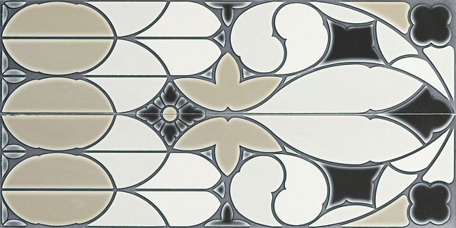 Керамическая плитка Ceramiche Grazia Venice Pannello Fenice Grey Craquele (2 pz) 40x80