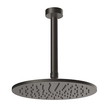 Gessi Ingranaggio Душевая головка потолочная, поворотная с шарниром, Black Metal Brushed PVD