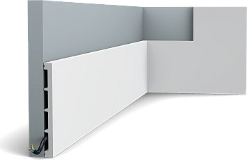 Плинтус Orac Décor SX168 SQUARE дюрополимер 200,0 x 1,4 x 15,1