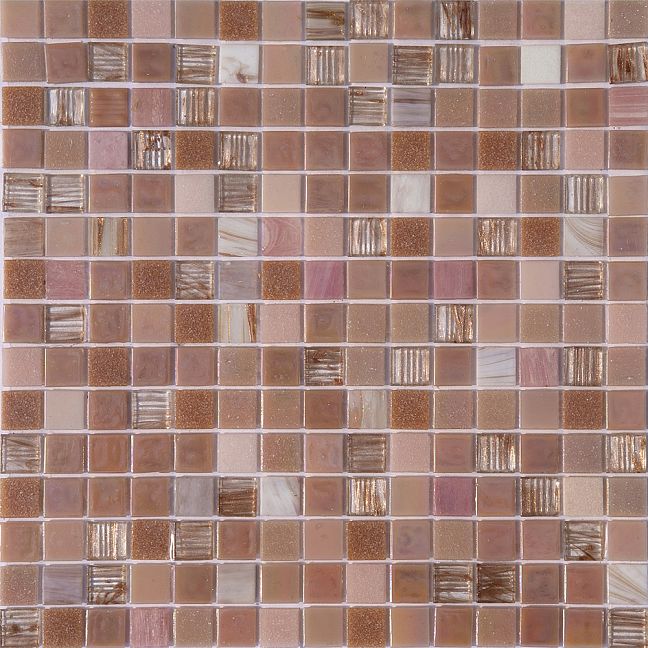 ART NATURA Смесь из стеклянной мозаики Primavera 2x2 Чайная роза матрица 322х322 на пленке