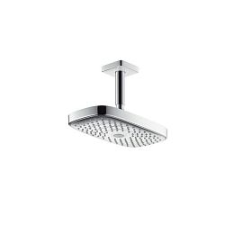 Верхний душ Hansgrohe Raindance Select E, прямоугольный, размер: 300*160 мм, 2 типа струи: Rain: широкая дождевая струя, RainAir : объемная дождевая струя с технологией AirPower, кнопка Select для переключения режимов душа, воздушна купить в Москве: интернет-магазин StudioArdo