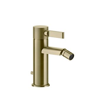 Gessi Inciso Смеситель для биде на 1 отверстие с донным клапаном brushed brass pvd