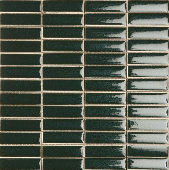 Italon Керамогранитная мозаика Surface Wall Project Green Brick 28,4x29,9x0,85 Глянцевая