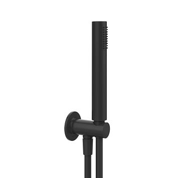 Gessi Inciso Душевой комплект, + вывод, держатель, шланг 1,50 м и душевая лейка, черный матовый