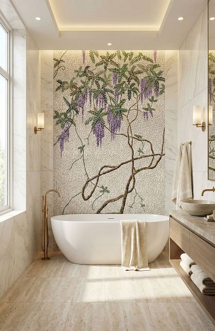 Панно ART NATURA "Глициния" 140x280 см