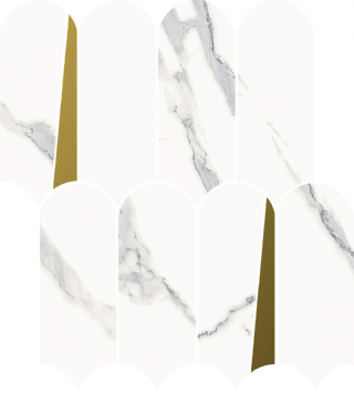 Italon Керамогранитная мозаика Stellaris Statuario White Elegant 32,5x36,1x0,9 Матовая