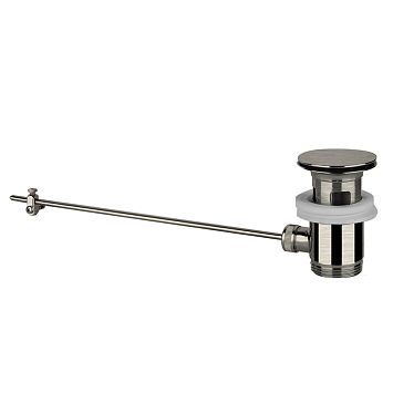Gessi Emporio Technical Accessories Донный клапан для раковины на 1 1/4 c донным клапаном и переливом, Finox Brushed Nickel