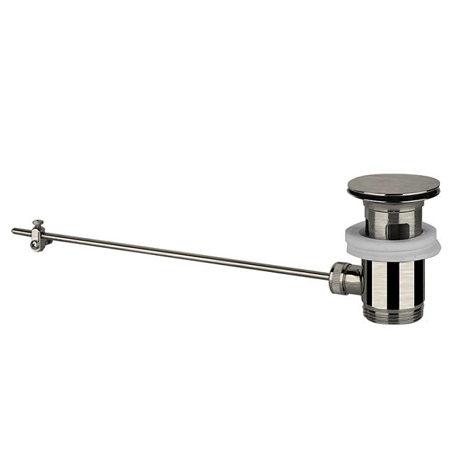 Gessi Emporio Technical Accessories Донный клапан для раковины на 1 1/4 c донным клапаном и переливом, Finox Brushed Nickel