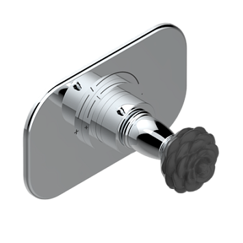 Ручка регулировки для термостата  THG Camelia Black Crystal, арт.5100A 1/2" и 5200A 3/4"