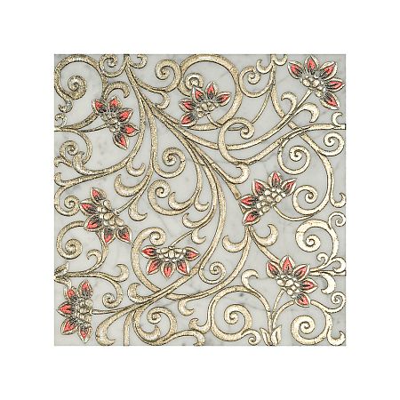 Мраморная плитка Akros Decorative Art Alfa Ceti T Bianco Carrara Silver 30,5x30,5