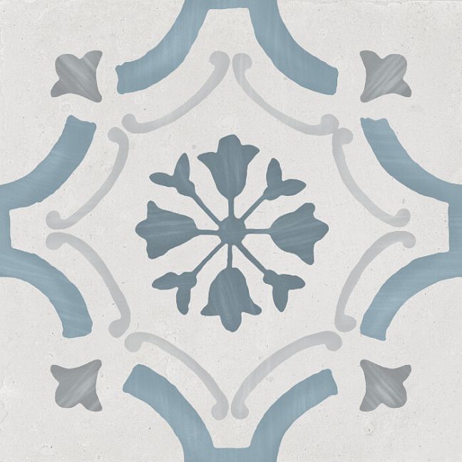 Harmony Керамогранит Sirocco Blue Ornate 22,3x22,3x0,9 Матовый
