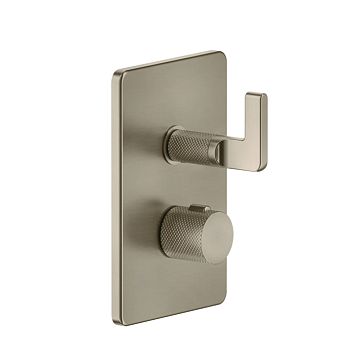 Gessi Inciso Термостатический смеситель на 3 источника (внешняя часть), Finox Brushed Nickel