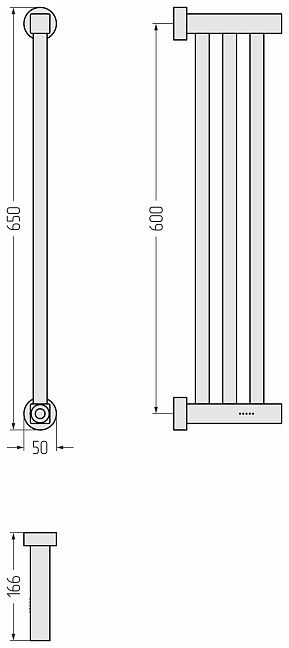Сунержа Хорда 4.0 Полотенцесушитель электрический 60x16,6 Золотой шёлк