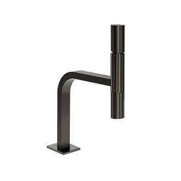 Gessi Incastri Смеситель для раковины, без донного клапан, цвет 707 Black Metal Brushed PVD