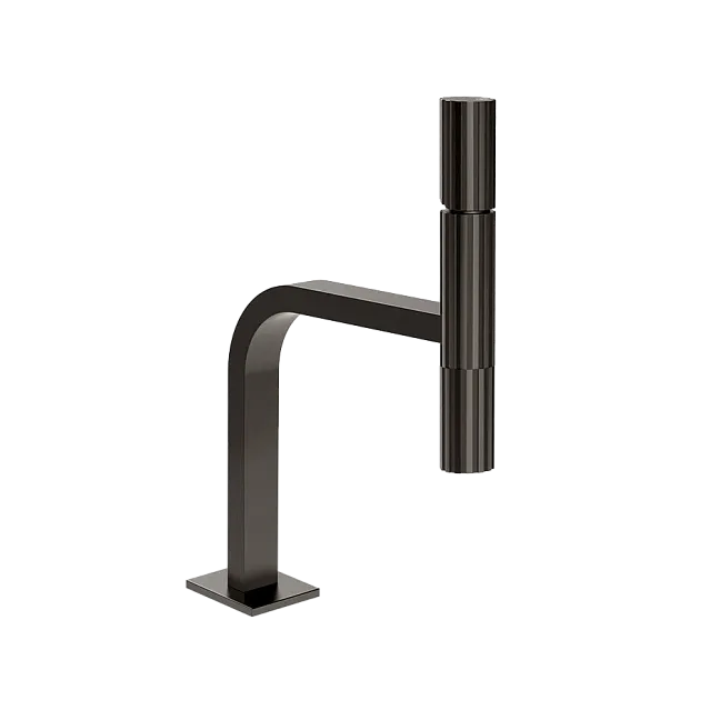 Gessi Incastri Смеситель для раковины, без донного клапан, цвет 707 Black Metal Brushed PVD