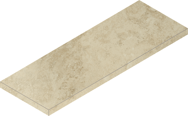 Italon Керамогранитная ступень Wonderful Life Scalino Ang. SX Almond 33x80