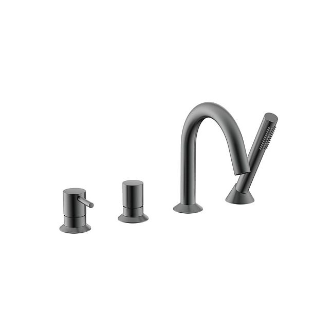 Nemo NM-2352BGM Смеситель для ванны на 4 отверстия BRUSH GUN METAL