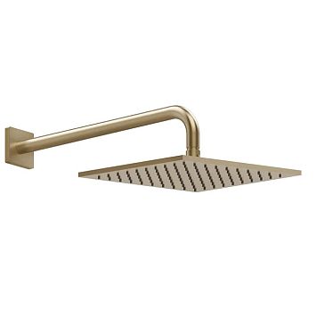 Gessi Rilievo Верхний душ 250х250 мм., с настенным держателем 389 мм., Warm Bronze Br. PVD