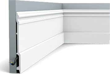 Плинтус Orac Décor SX191 HIGH RISE дюрополимер 200,0 x 2,1 x 21,0