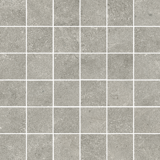 Italon Керамогранитная мозаика Aura Stone Grey 30x30x0,9 Матовая