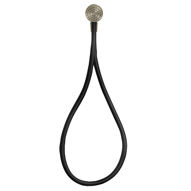 Gessi Hi-Fi Душевой магнитные комплект, состоящий из вывода воды, держателя, Darkflex шланга 1,50 м и лейки, Finox