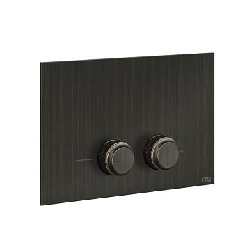 Gessi Venti20 Клавиша смыва для унитаза двойная, для инсталляций Geberit Sigma8 и Sigma12, Aged Bronze