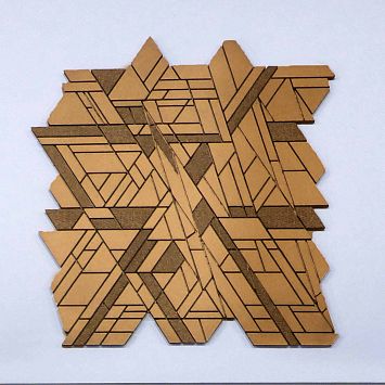 Микромозаика Sergio Savino Meteorite Decorato 25,3x26,7 Light Bronze