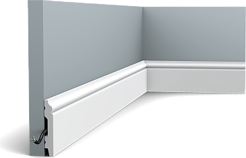 Плинтус Orac Décor SX165F CONTOUR гибкий полимер 200,0 x 1,1 x 6,9
