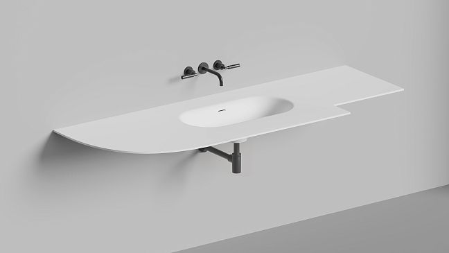 Раковина столешница Onda FLOW OVAL 72