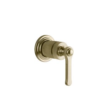 Gessi Venti20 Смеситель встраиваемый, однорычажный, внешняя часть, Brushed Brass PVD