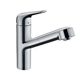 Смеситель для кухни Hansgrohe Focus однорычажный, на 1 отв., с выдвижной лейкой, 50см. мax., цвет: хром купить в Москве: интернет-магазин StudioArdo