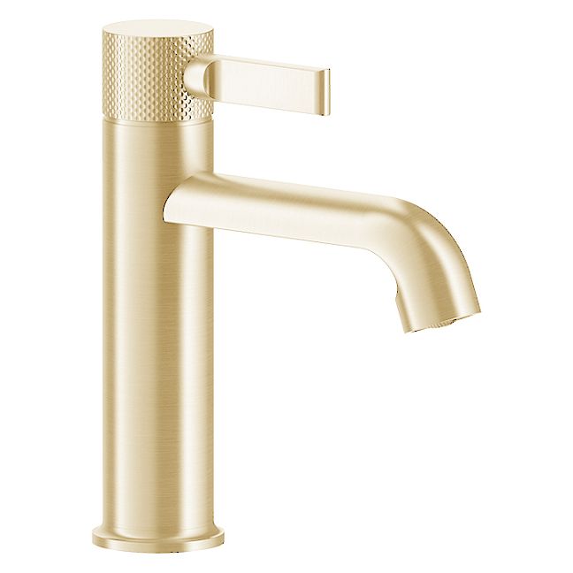 Gessi Inciso Смеситель для раковины на 1 отверстие с донным клапаном золото