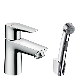 Смеситель для раковины Hansgrohe Talis E, с гигиеническим душем, с донным клапаном, Цвет: хром купить в Москве: интернет-магазин StudioArdo