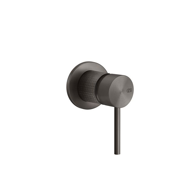 Gessi 316 Встраиваемый смеситель на 1/2 на 1 источник (внешняя часть), brushed black metal pvd
