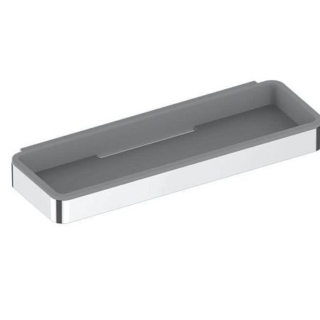 Keuco (Plan) Корзинка для душа из 2-х частей: металлическая корзинка и вынимающаяся пластиковая вставка, хром/светло-серый