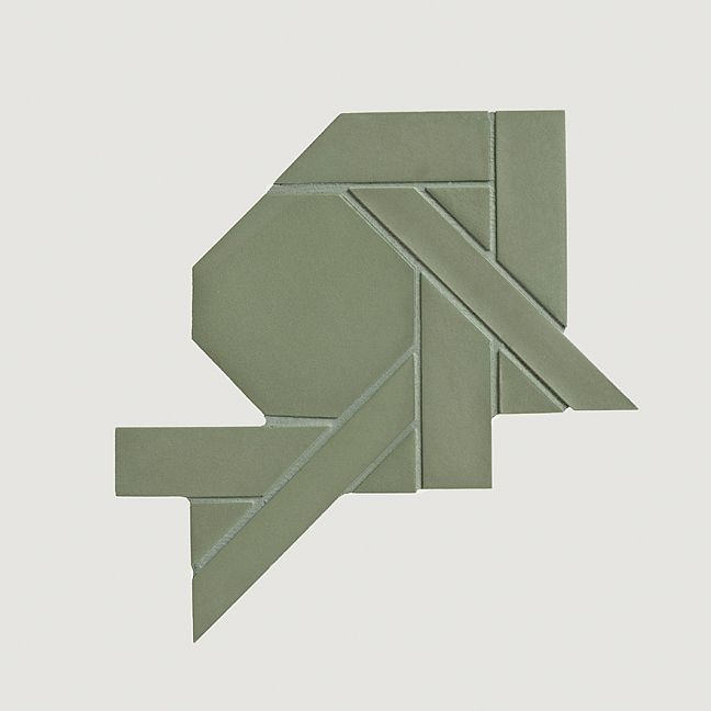 Mutina Керамогранит Weaving Ba Leng Green 34,3x34,3 Matt