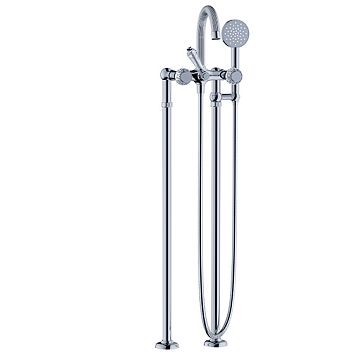 Смеситель для ванны с душевым гарнитуром ½“ Joerger Cronos Crystal 637.20.142.xxx-AA