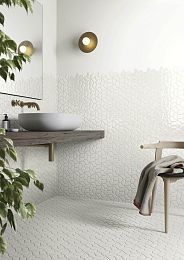 Керамогранит Mutina Botanica 40.3х23.1см, flower, универсальный, глазурованный, цвет:white glossy купить в Москве: интернет-магазин StudioArdo