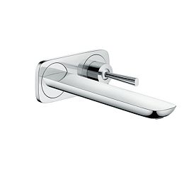 Смеситель для раковины Hansgrohe PuraVida настенный, 25см, внешняя часть, цвет: хром купить в Москве: интернет-магазин StudioArdo