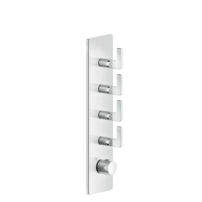 Gessi Inciso Встраиваемый термостатический смеситель на 4 источника, резьба 3/4 (внешние части), хром