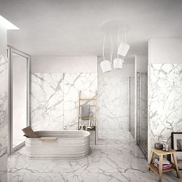 Керамогранит Keope Ceramiche Elements Lux Calacatta  Lap 60x60 купить в Москве: интернет-магазин StudioArdo